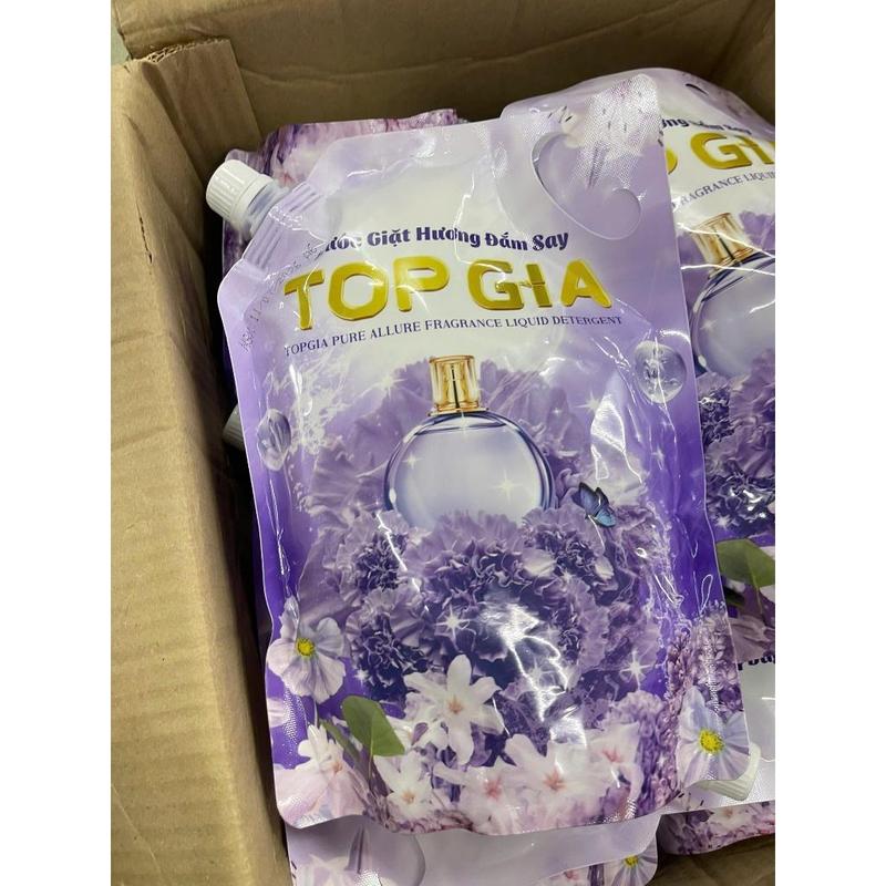 COMBO 6 túi Hương Đắm Say Nước Giặt Xả TopGia 1 Lít Làm Sạch Vết Bẩn, Dịu Nhẹ…