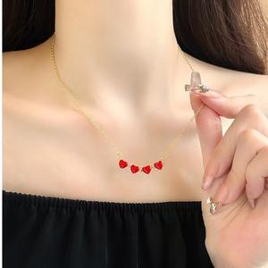 Kalung Berbilang Hala Magnetik, Rantai Regangan Mewah Teknologi Hitam, Barang Kemas Boleh Tukar 5-dalam-1 untuk Wanita, Aksesori Inovatif Viral TK, Barang Kemas Mendengar Jewelry Necklaces