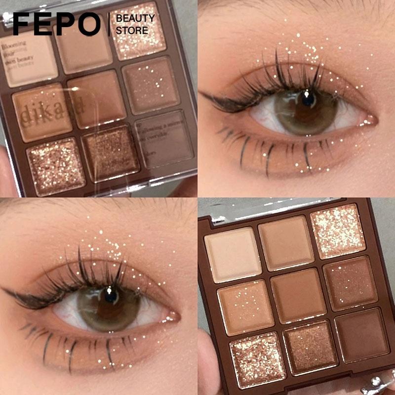 FEPO Bảng Phấn Mắt 9 Màu Sắc Tông Màu Đất Trẻ Trung Xinh Xắn