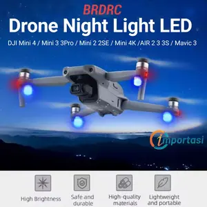 Universal Night Flight LED Light for DJI Mini 5 / 4 Pro / Mini 3 / Mini 2 2SE / MIni 4K / Air 2 2S 3 3S / Mavic 4