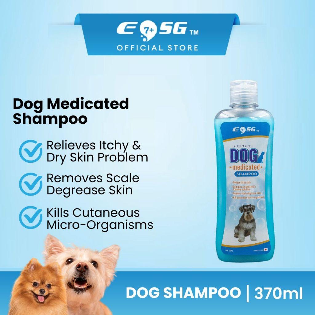 EOSG 7+ Dog Shampoo Mild Alkaline (370ml) Syampu / Sabun mandi Anjing Berubat Perapi Lembut Wangi Pembaikan Kulit Bebas Perosak