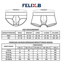 Gambar Felix.B Men's Underwear Celana Dalam Pria  Brief FB111063-31 Isi 3 Pcs - XXL dari FELIX.B Kota Administrasi Jakarta Barat 5 Tokopedia