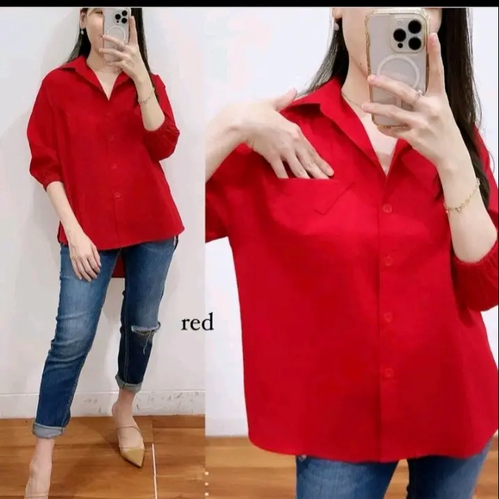 ATASAN BLOUSE WANITA CASUAL FASHION TERBARU/ATASAN ADEL KANTONG SATU LENGAN KARET SIZE M/L/XL/XXL