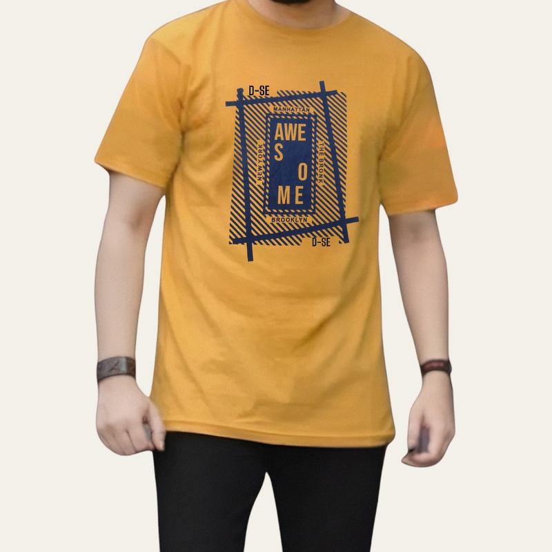 Baju Cowok Lengan Pendek Kaos Pria Distro D-SE Original  Motif Sablon Dewasa Keren 2