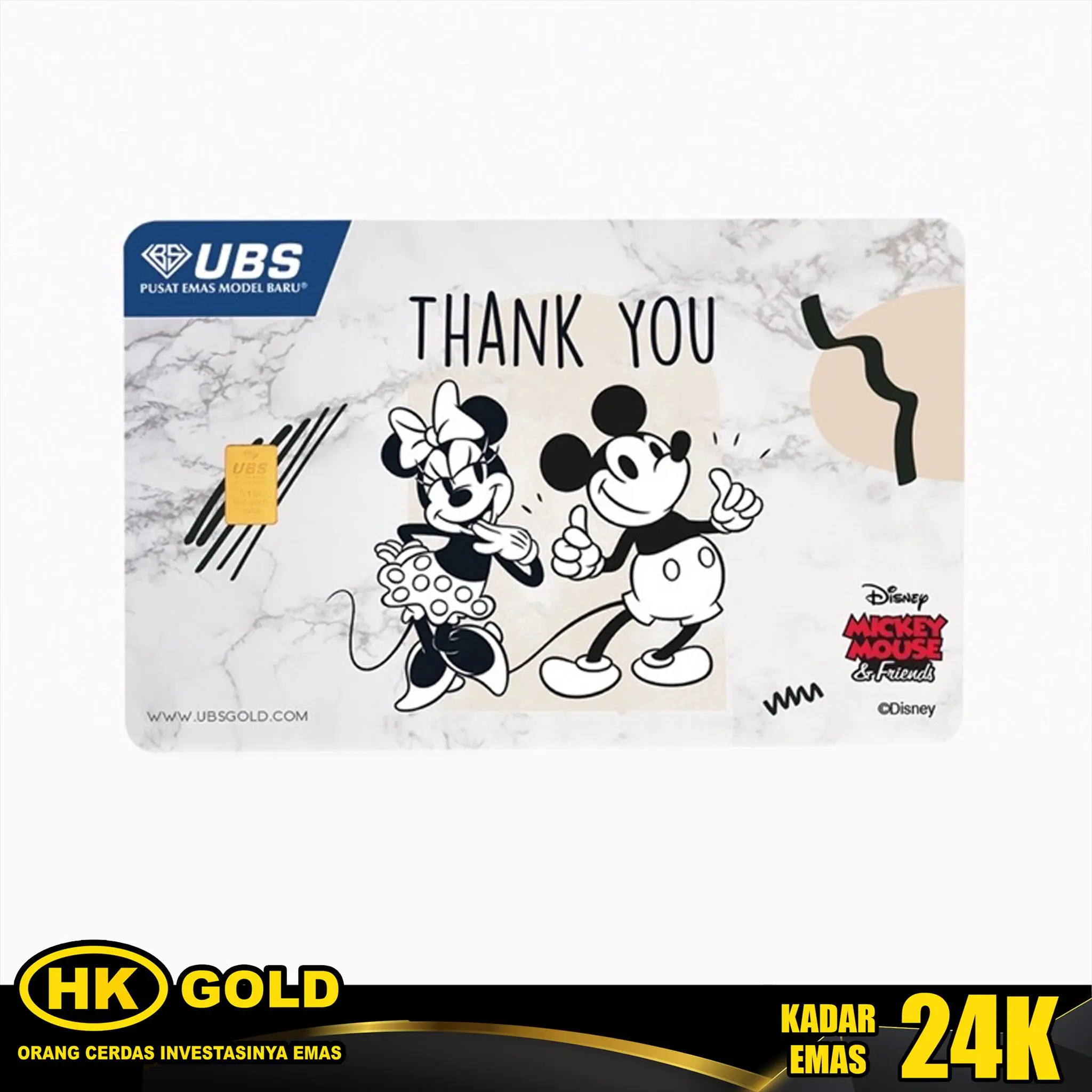 Logam Mulia 24K  0.100 Gram UBS Disney
