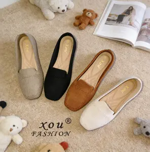 [COD] XOU flat shoes jaring aesthetic sepatu wanita flat premium flat shoes elegant style  bahan PU cocok untuk acara besar dan kehidupan santai sehari-hari Kasual dan serbaguna nyaman dan tahan lama A-26