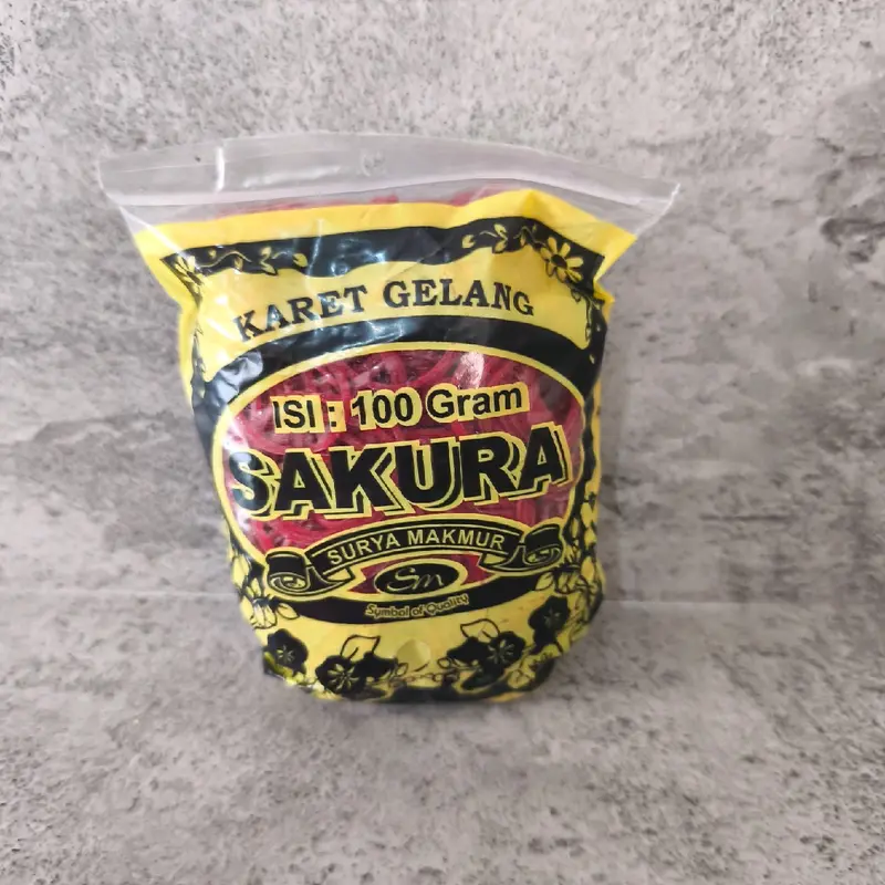 Karet gelang merah merek sakura 0