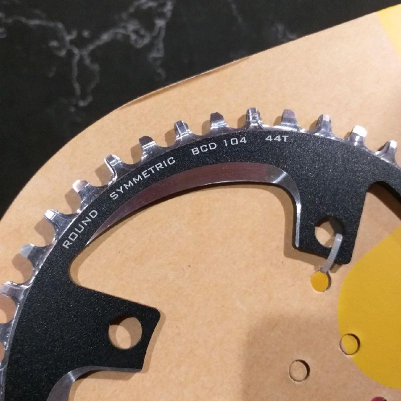 Chainring strummer symmetric round BCD 104 44T CNC Alloy Narrow Wide 3