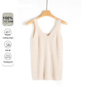 Áo Hai Dây Đan Len MuMeng [100% Cashmere] Cho Nữ, Áo Len Đa Năng Phù Hợp Mọi Mùa, Áo Camisole Lót Trong 3535