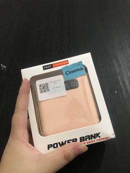 Product Review of 【COD】Hot Sale 20000mAh Mini Power Bank with 4 USB Ports Fast Charging and LED Display, Portable for iOS/Android Phone Charging - Power Bank Charger Pink (Free Shipping) from S**_ 1