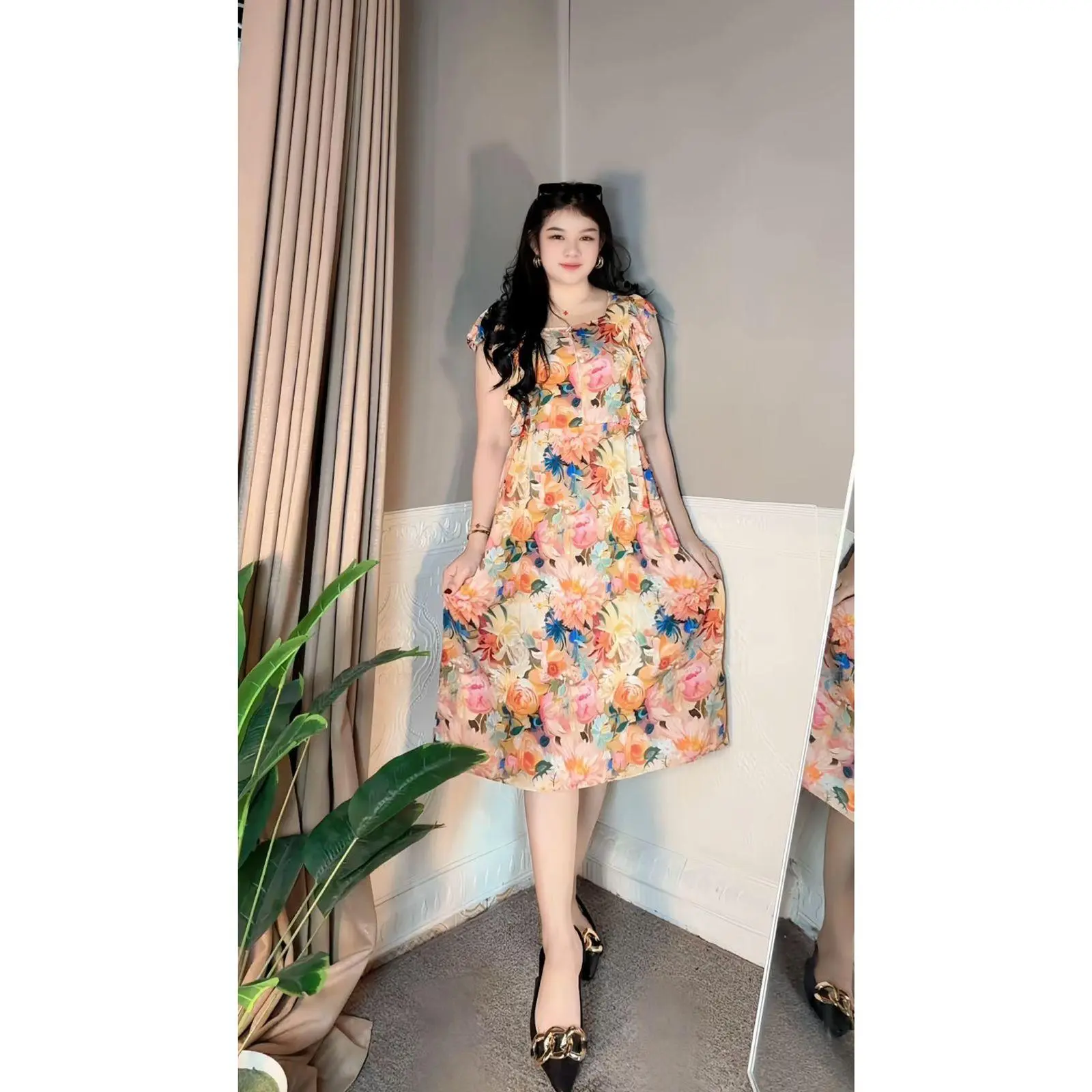 Minji Dress Bahan Rayon Premium Busui Bumil Friendly Dress Kekinian Terbaru