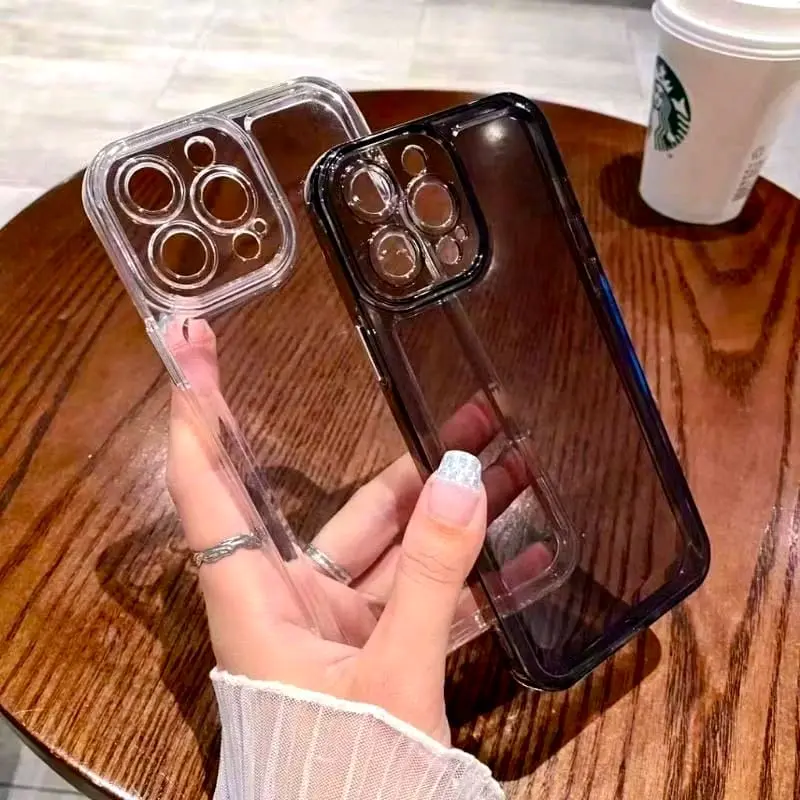 Softcase Casing Clear Hitam Infi Hot 7 9 Play 10 Play 11 Play 10S 11S 12 Play 12i 30 Play 30i 40 Pro 40i 50 4G 50 5G 50i 50 Pro Plus Note 30 Pro 40 Pro  Silikon Bening Transparan Pelindung Belakang Hp+Camera Hp