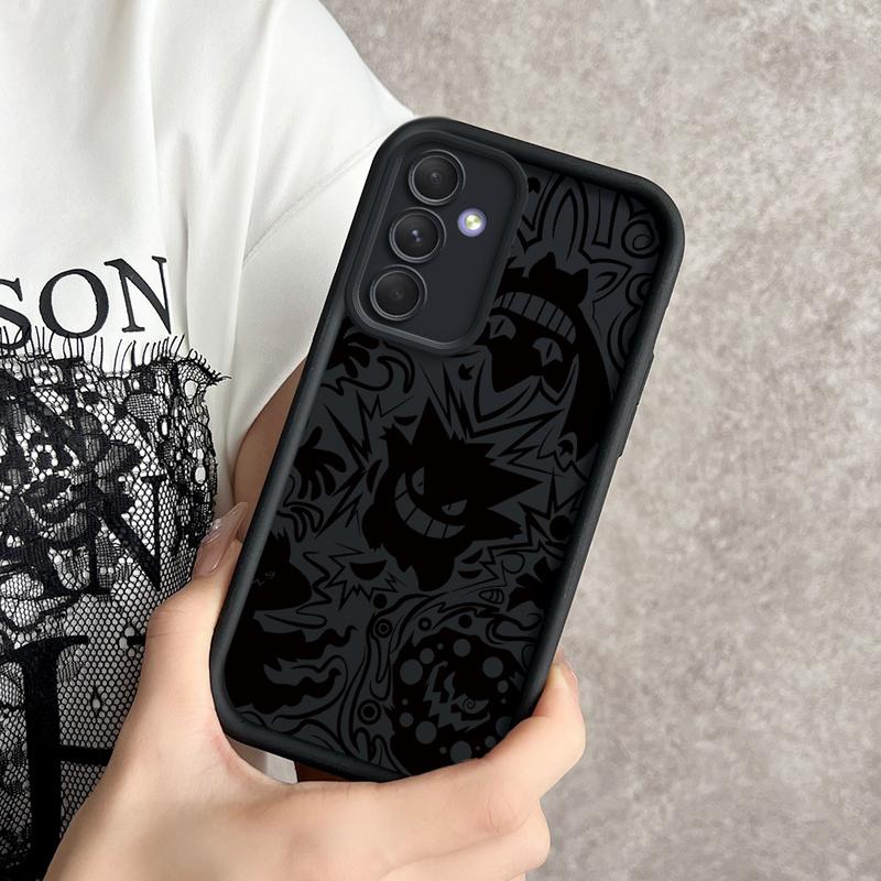Product Introduction of softcase soft case casing hp Samsung A55 5G,Gengar,Paket lengkap,kreativitas,coveringcasing,Mode,tren,Kartun,kepribadian Ponsel Protection 44