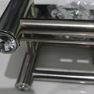 Rak Sabun Kamar Mandi Dinding Rak Bumbu Dapur Stainless Steel Rak Tempel Gantung Tempat Handuk Tempel