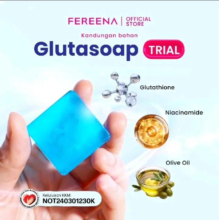 Fereena Gluta Soap Sabun Putih Glutathione + Niacinamide 10g