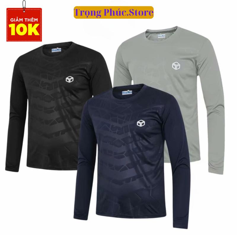 [Siêu Rẻ ] Combo 3 áo thun nam dài tay giá rẻ, chất thun lạnh, mặc chống nắng, giữ nhiệt mùa đông, đá bóng, tập gym, siêu đẹp, siêu hót áo thun nam thể thao cao cấp co giãn thoải mái sport thể thao.-ADV03