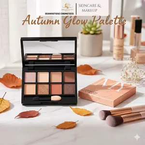 Golden Hour Glow: Palet Eyeshadow 8 Warna Pigmented untuk Tampilan Natural & Mewah