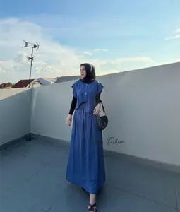 Karra One Set Rok Korean Style / Kimmy vest one set hijab style korean look wanita muslim kekinian - one set rok dan atasan