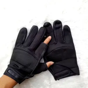 sarung tangan motor pria hitam polos dan motif