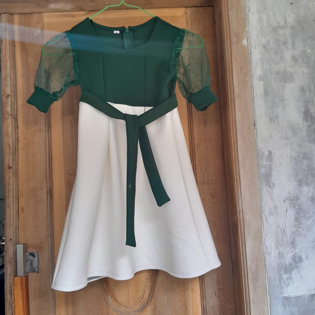 Dress natalie usia 13 -15 tahun scuba premium Fashion
