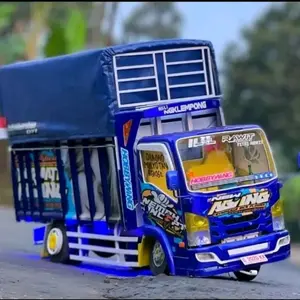 PROMO SPESIAL MINIATUR TRUK OLENG FULL VARIASI LAMPU DAN TERPAL BISA OLENG BISA BELOK KANAN DAN KIRI Set Hadiah Mainan Remote Control Anak