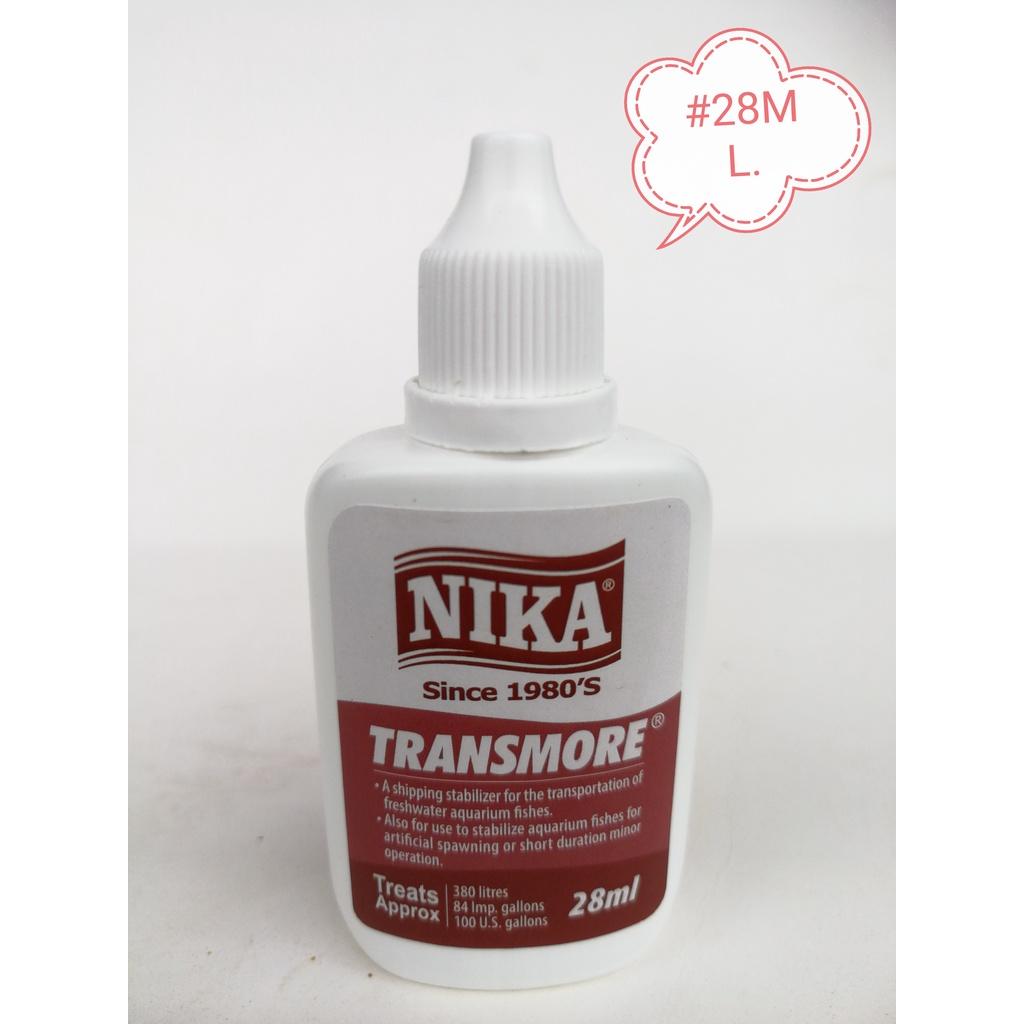Nika Transmore 28ml Fish Aquarium Shipping Transportation Stabiliser Stabilizer Akuarium Ikan