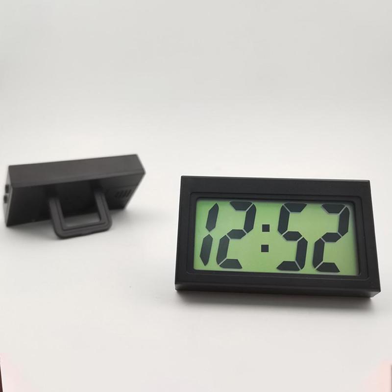 Mini Electronic Digital Clock Home Furnishings Can Be Used For Car Truck Dashboard Time Practical Self Adhesive Holder Durable 7
