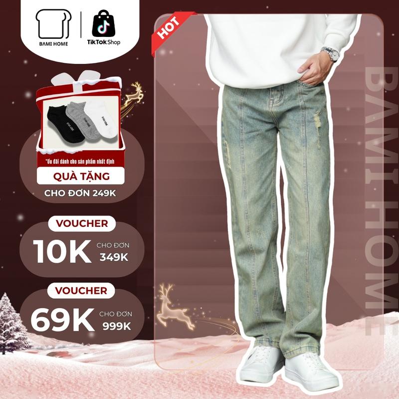 NEW T12 Quần Jean Nam Cao Cấp MAVEN JEANS BAMI HOME Ống Suông Tôn Dáng Dễ Phối Đồ QJ11-2