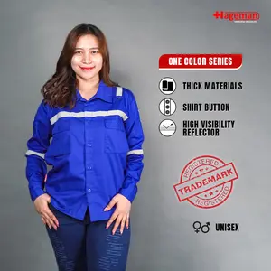 Hageman - Wearpack Safety Atasan Baju Kerja Warna Biru Benhur