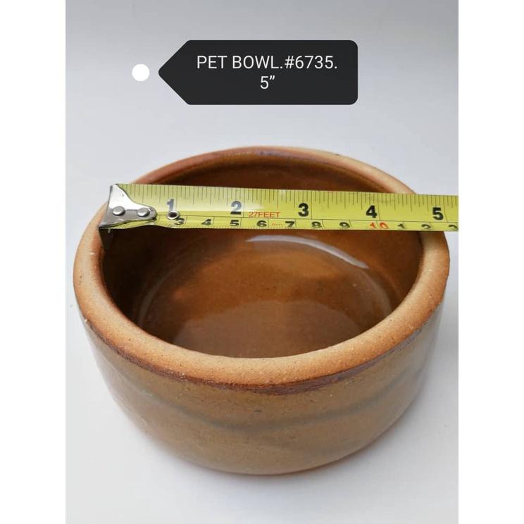 Pet Cat Rabbit Dog Food Feeding Water Drinking Bowl Clay Ceramic 6735 5inch Bekas Makanan Minum Kucing Arnab Anjing