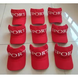 TERBARU !!! Topi sport jogging sepeda zumba senam golf SPORT RAJUT start pantai matahari murah merah hitam putih
