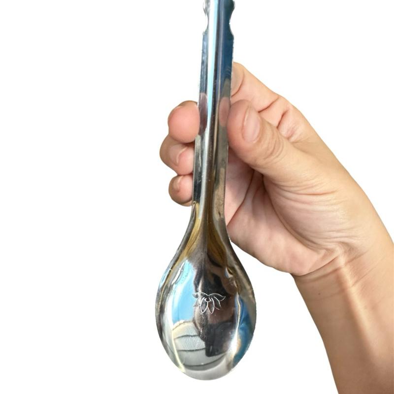 1 muỗng ăn cơm inox cứng dầy, dùng múc thức ăn, ăn cơm, ăn súp