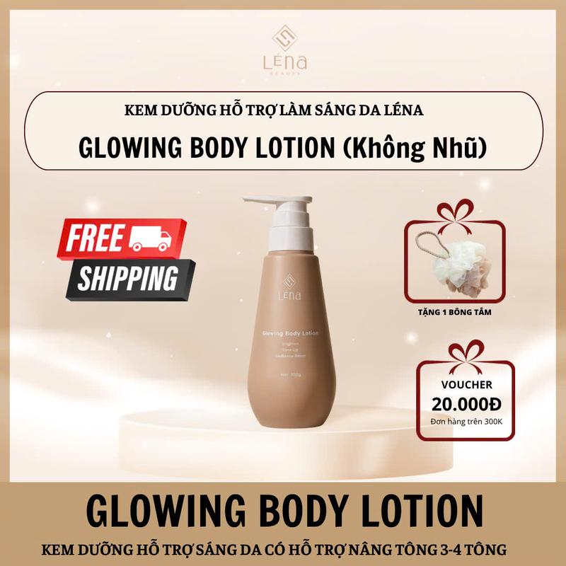 LÉNA CÓ QUÀ- KEM DƯỠNG HỖ TRỢ LÀM SÁNG DA BODY LÉNA 300gr