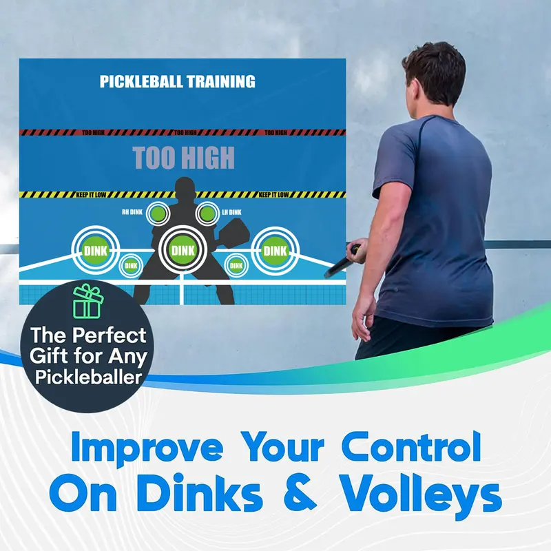 Đệm Dink, để Cải thiện trò chơi Pickleball của bạn, Đệm hỗ trợ tập thể dục bậc thầy Dink, Thích hợp cho phòng trong nhà và sân, Thiết bị tập thể dục bậc thầy Dink Rebounder Aids Pad 7