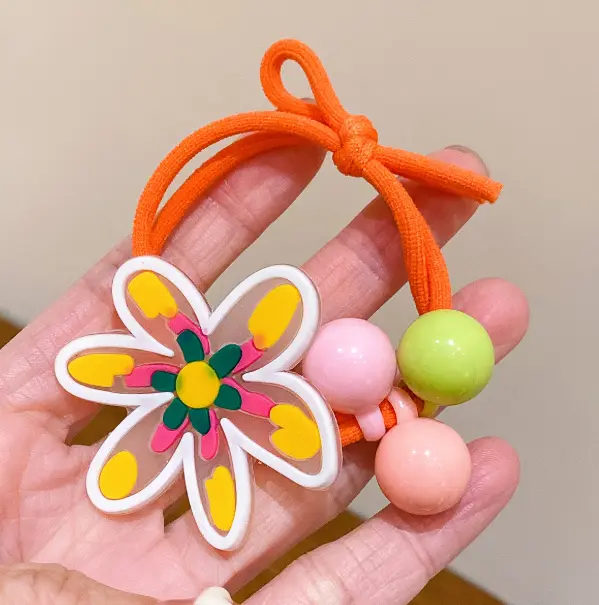 Dây Cột Tóc Bướm Hoa Mèo Dễ Thương Cho Bé Gái 4