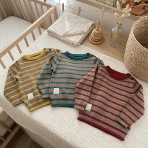 Babyboo Knitwear — Striped Knit Baby Sweater