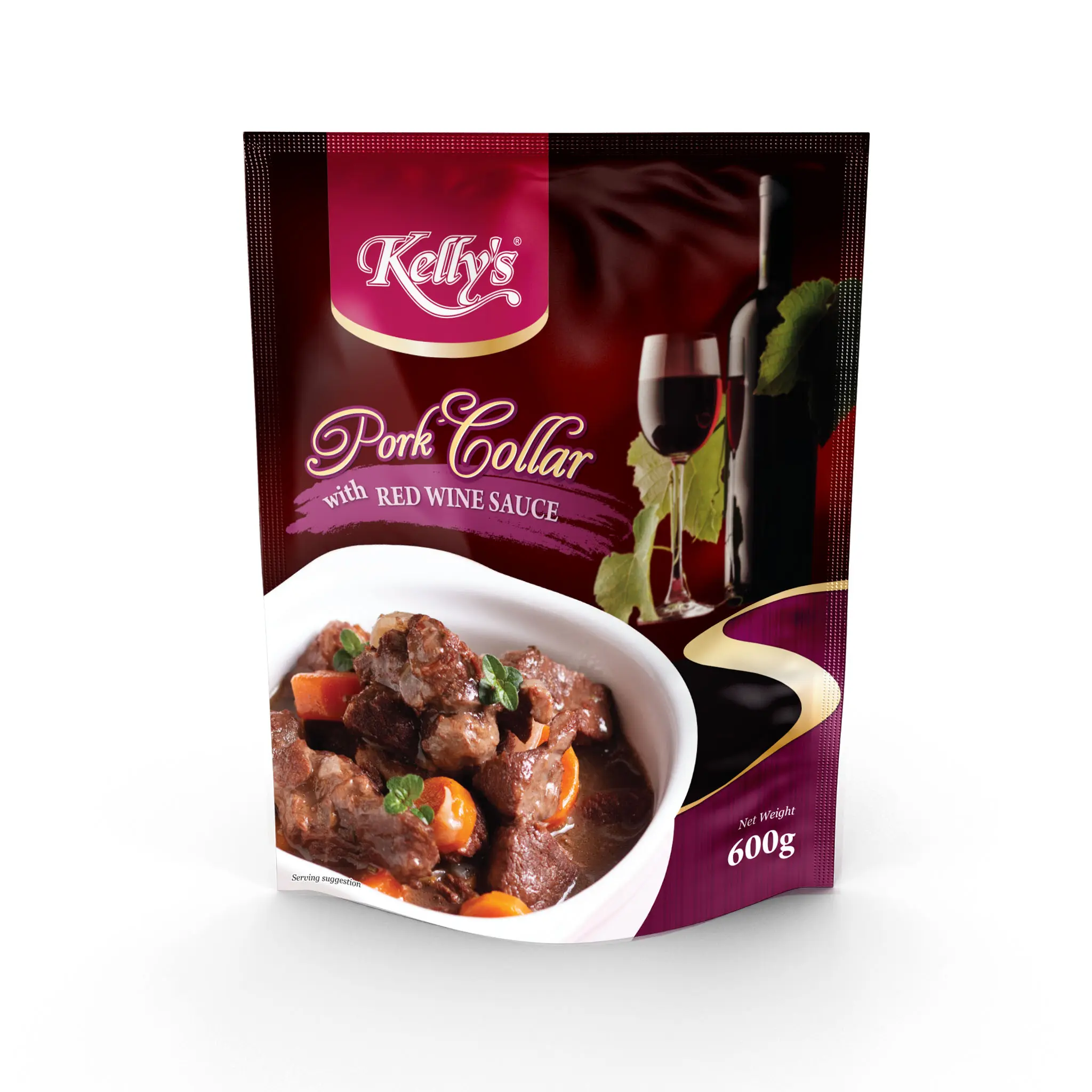 [Buy 1 FREE 1] Kelly's Pork Collar with Red Wine Sauce 600g - Serve 2-3 Pax (Ready to eat foods)