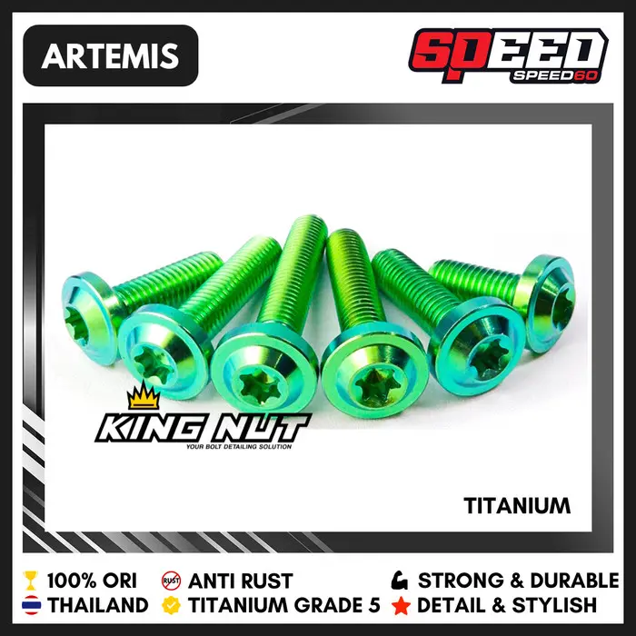 Titanium Baut Visor Yamaha Nmax Grade 5 King Nut 1pcs