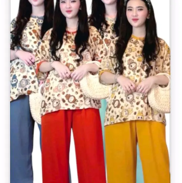 setelan corean kringkel mix rayon Dewasa 1