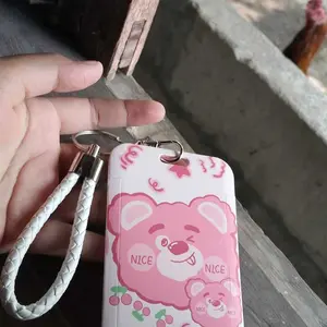 ID CARD HOLDER MOTIF KAWAII TEMPAT KARTU PHOTOCARD PHOTO CARD FLOWER Bahan Plastik Ukuran 11cm x 7cm Cocok untuk Unisex Gaya Imut Korean