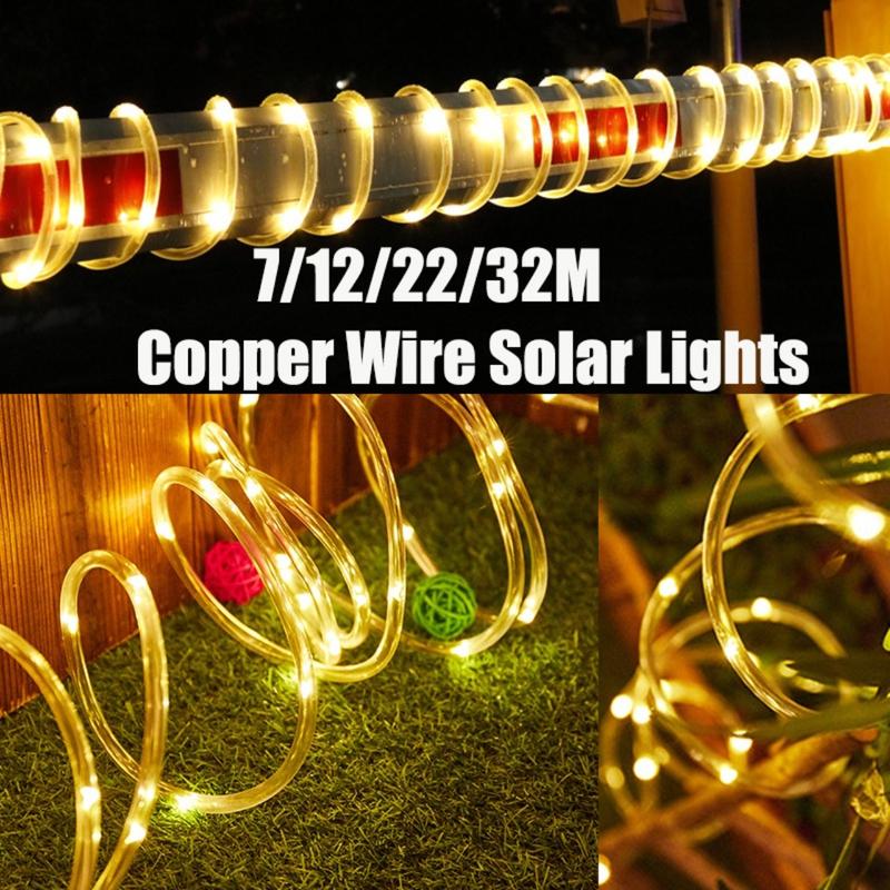 (COD)Solar Tube String Light Waterproof LED Copper Wire Fair - TikTok ...