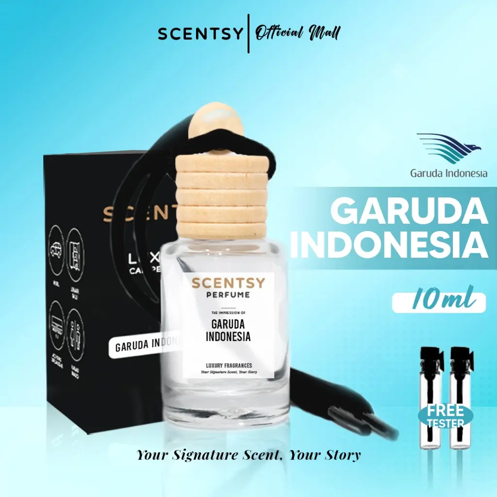 SCENTSY Parfum Mobil GARUDA INDONESIA Pengharum Anti Mual Pewangi Ruangan Kantor Toilet Kamar tidur Lemari Inspired by Fragrances Aromaterapi Mewah