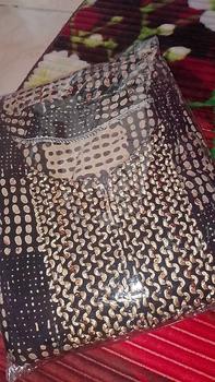 Product Review of GAMIS RENDA SULTAN ori BLINK MOTIF MONOCHROME Rempel Bunga Cantik Rayon Panjang from #**🖤 1