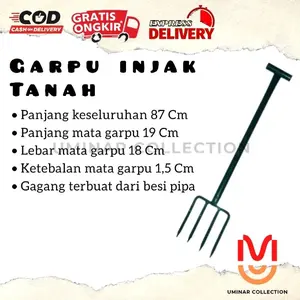 New Garpu Injak Tanah | Garpu Tanah Baja Ulir Gigi 4 TERMURAH
