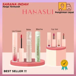 Lip Cream Hanasui Mattedorable Lip & Cheek (Pesona Bibir dan Pipi) BOBA Matcha Latte - Gloss, Lipstick, Lipcream Lasting