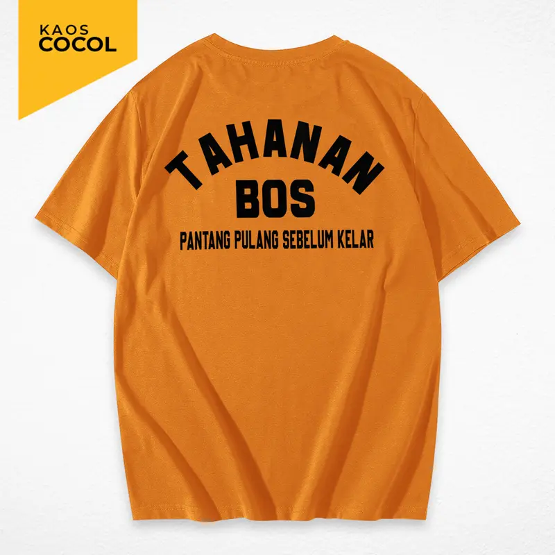 Cocol Store - Kaos Kasus Pantang Pulang - Desain Tahanan Bos - Bahan Baju Cotton Combed 20s Tebal Lembut dan Nyaman Standar Distro Lokal - Sablon Keren DTF 0