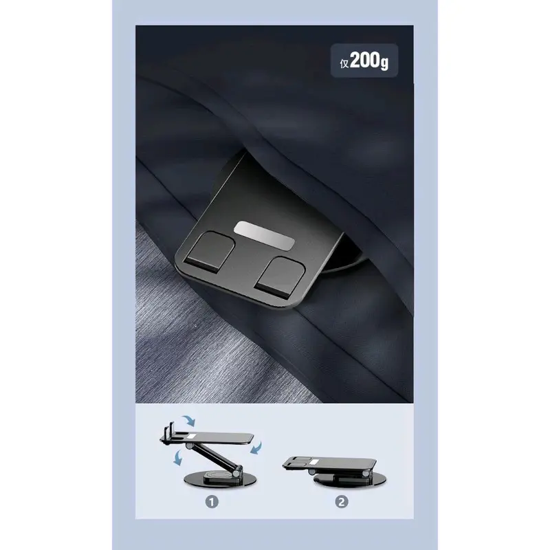 [BS] Stand Holder HP Tablet Putar 360 Rotation / Rotatble Phone Holder Universal Ipad Metal Besi ABS 0108 7