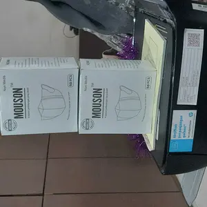 MASKER DUCKBILL ANAK POLOS WARNA HITAM / PUTIH / ABU 1 BOX ISI 50PCS