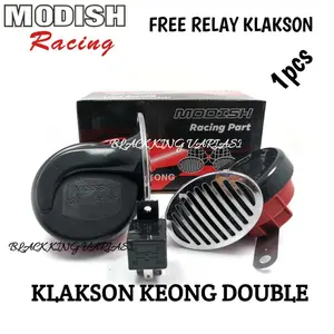 Klakson Keong Double Echo 12V Plus Relay Klakson Keong Dobel Waterproof Klakson Motor Mobil Klakson Double Isi 2 Free Relay