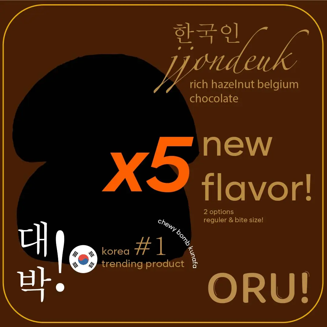 [ISI 5 PCS] HAZELNUT KUNAFA BELGIUM CHOCO CHEWY